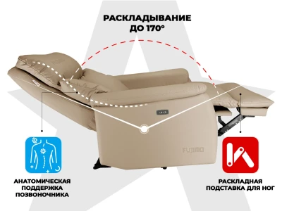 Кресло-реклайнер электрический FUJIMO DREAM EW Бежевый купить в Туле
