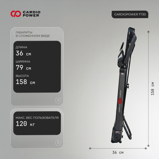 Беговая дорожка CardioPower TT30 купить в Туле
