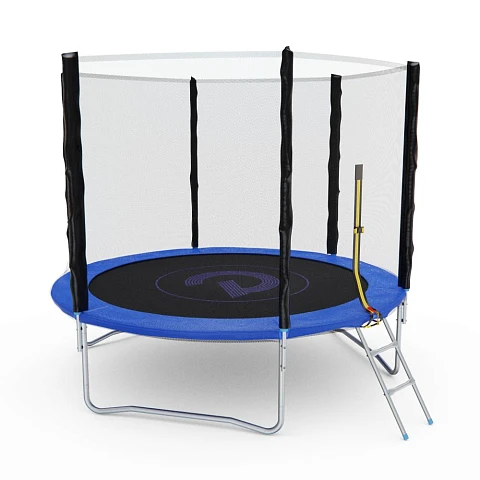 Батут с сеткой DFC PELPO 10ft с лестницей, BLUE