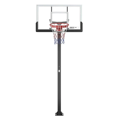 Баскетбольная стойка стационарная UNIX Line B-Stand-PC 54"x32" (140 х 80 см) R45 H230-305 см