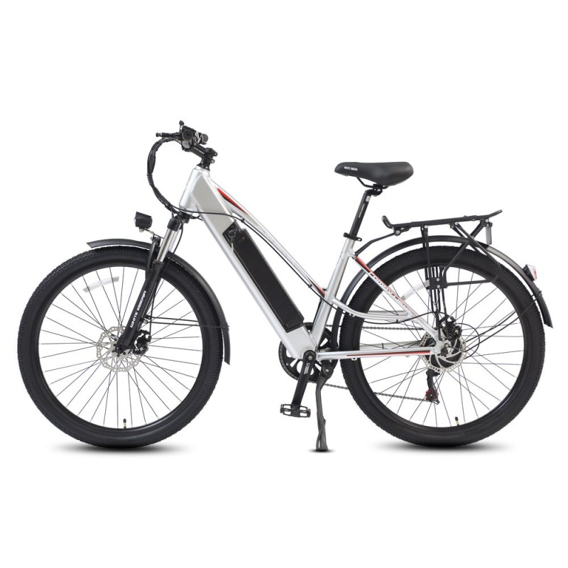 Электровелосипед WHITE SIBERIA CAMRY LIGHT 500W (матовый серебристый) — купить в Туле