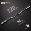 Гриф олимпийский UNIX Fit PRO 200 W-образный 120 см / 50 мм хромированный
