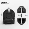 Гантель со ступенчатой регулировкой UNIX Fit 24 кг