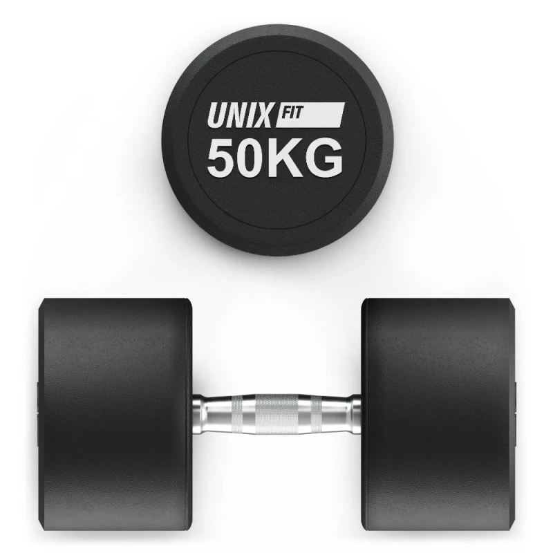 Гантель UNIX Fit PRO круглая обрезиненная 50 кг / шт.
