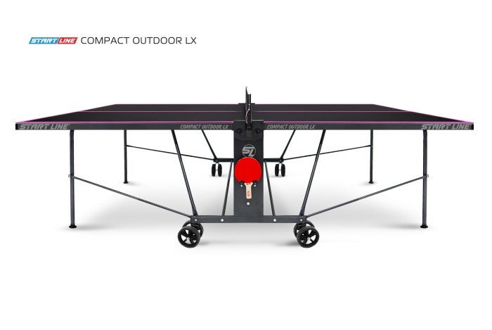 Стол теннисный Compact-2 LX Всепогодный Black