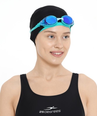 Шапочка для плавания Duplo Black/Aquamarine, полиамид