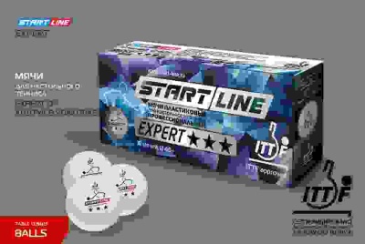 Мячи Start line EXPERT V40+ 3* (ITTF) (10 шт)