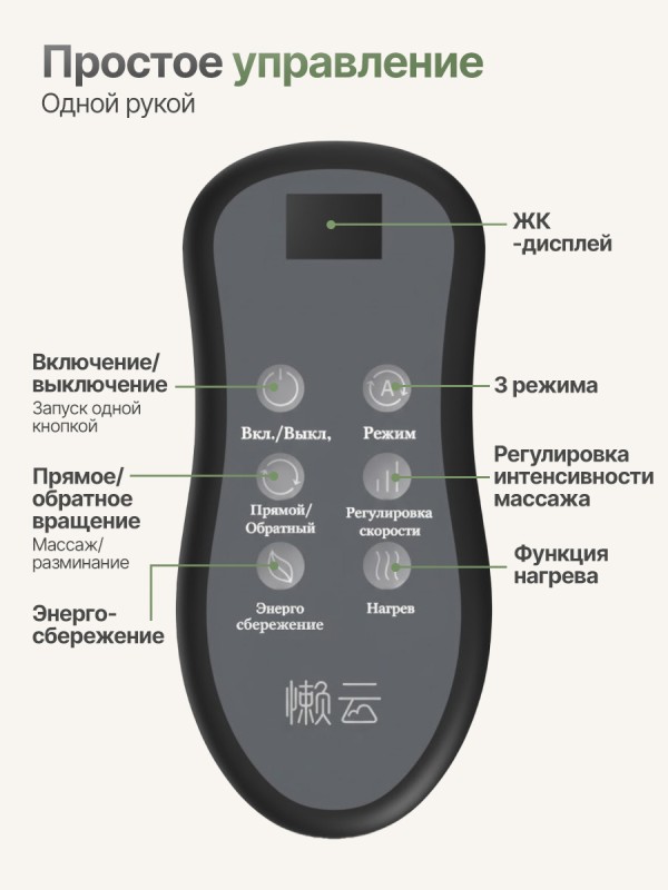 Вибромассажер для ног и ступней DFC LAZYCLOUD с проводным пультом управления купить в Туле