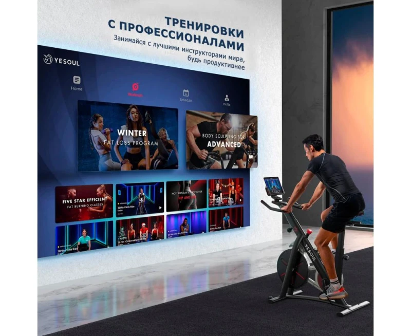Велотренажер YESOUL Smart Spinning Bike V1 PLUS белый — купить в Туле