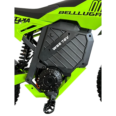 Электромотоцикл WHITE SIBERIA BELLLUGA 02 6000W (Зелёный)
