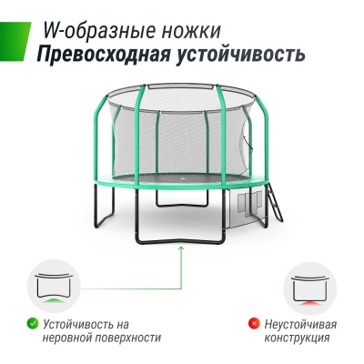 Батут UNIX Line SUPREME GAME 10 ft (Green) купить в Туле по низкой цене