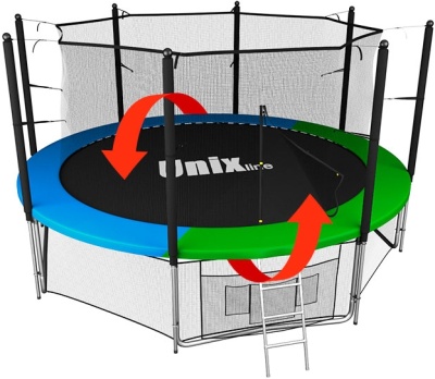 Батут UNIX Line Classic 12 ft (inside) купить в Туле по низкой цене