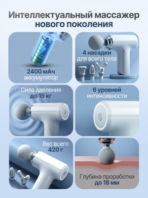 Перкуссионный массажер для тела, шеи и спины DFC YESOUL