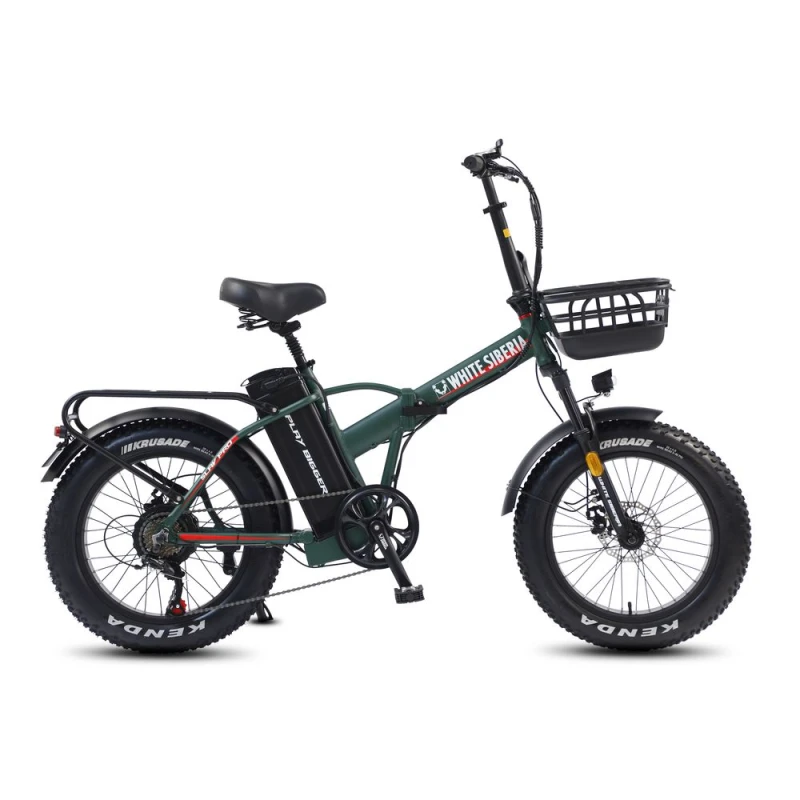 Электровелосипед WHTE SIBERIA SLAV PRO 1000W (матовый зеленый) — купить в Туле