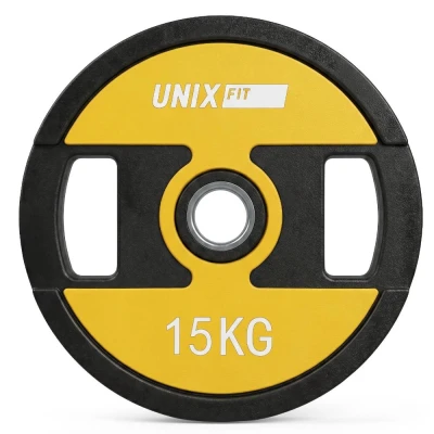 Диск уретановый c хватом UNIX Fit PRO 15 кг, 51 мм, 1 шт.