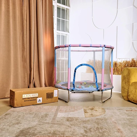 Батут детский DFC A.KOU KIDS 55" (140 см) с сеткой