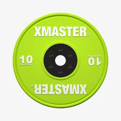 Диск бамперный соревновательный цветной Xmaster XMT-CBP-10KG