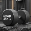 Гантель UNIX Fit PRO круглая обрезиненная 45 кг / шт.