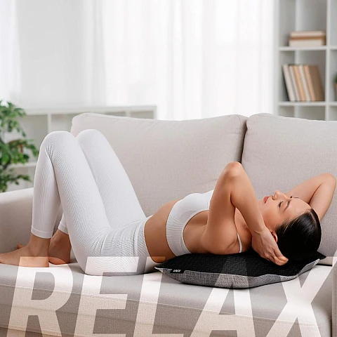 Массажная подушка UNIX Релакс / Relax Pillow серый