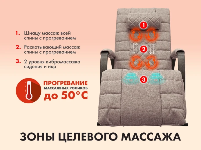 Массажное кресло-качалка FUJIMO SOHO DELUXE Капучино купить в Туле
