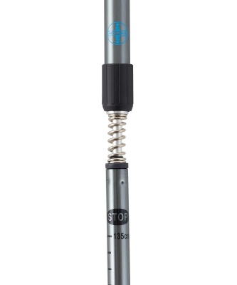 Скандинавские палки Oxygen, 77-135 см, 2-секционные, серебристый/голубой