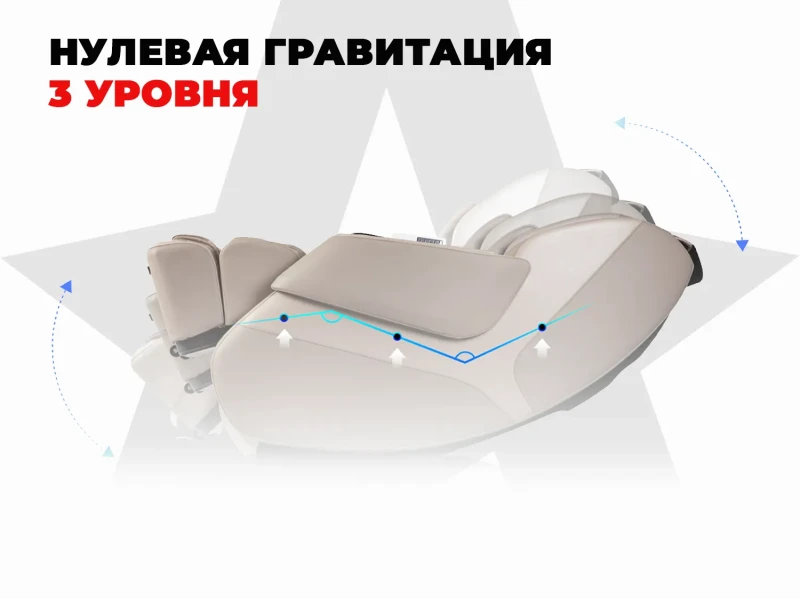 Просторное массажное кресло FUJIMO 氣 DISCOVERY 3D XL Серый