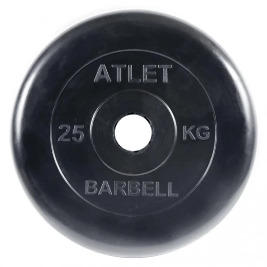 Диск обрезиненный BARBELL ATLET 25 кг / диаметр 51 мм