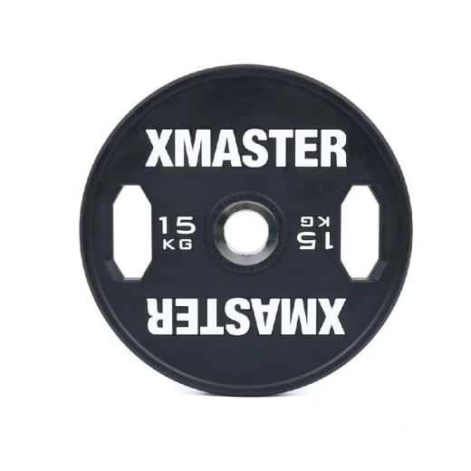 Диск тренировочный обрезиненный черный Xmaster XMT-XEBP-15KG
