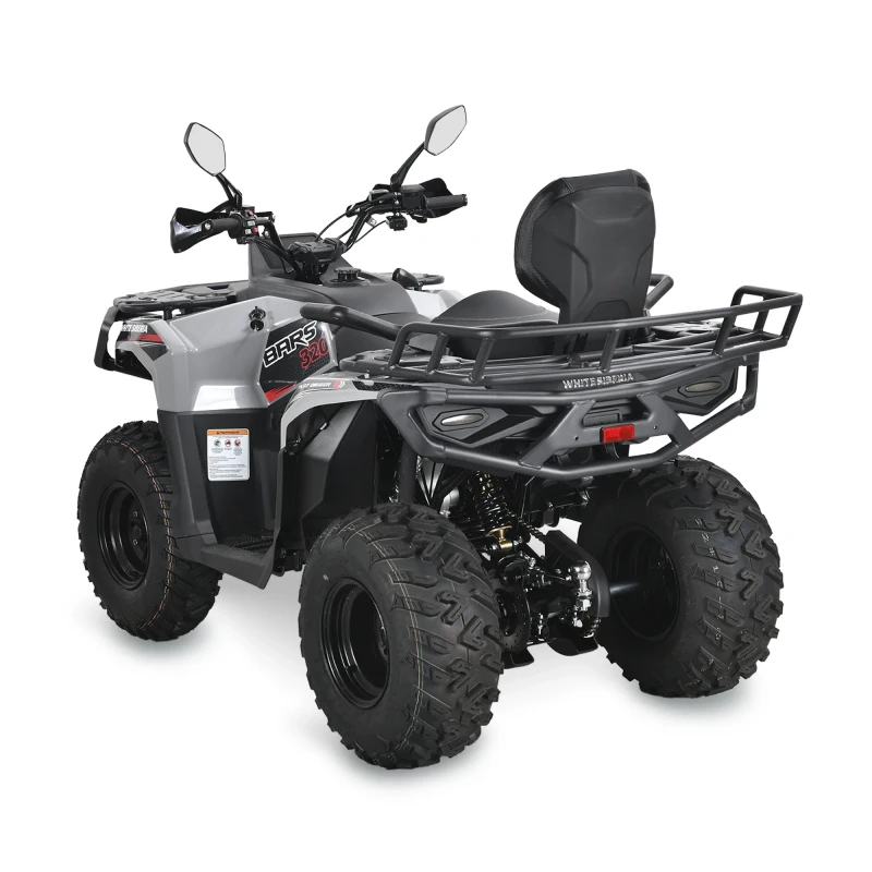 Бензиновый квадроцикл WHITE SIBERIA BARS 320CC PRO (серый)