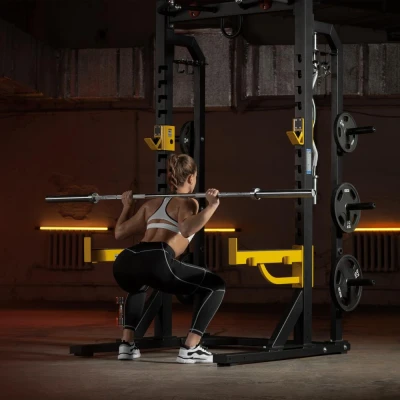 Полурама для приседов профессиональная BRONZE GYM BR-1030 — купить в Туле в магазине тренажеров ArtRelax
