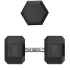 Гантель гексагональная UNIX Fit обрезиненная 40 кг / шт.