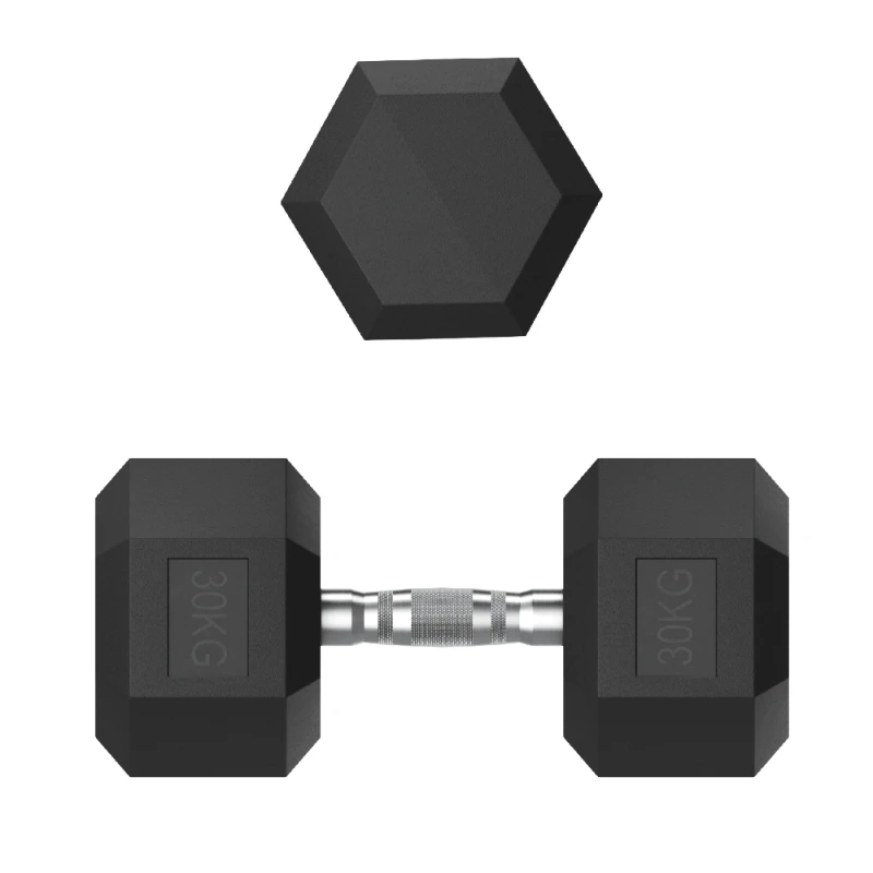 Гантель гексагональная UNIX Fit обрезиненная 30 кг / шт.