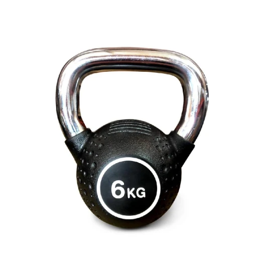 Гиря полиуретановая с хромированной ручкой Protrain KB2015-6