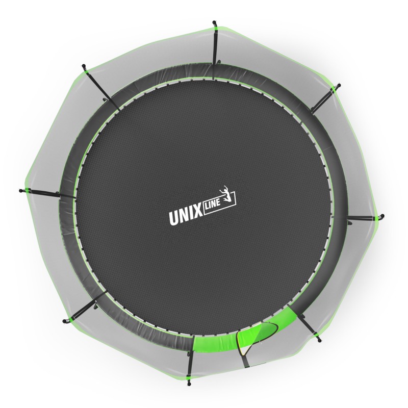 Батут UNIX Line НЛО / UFO 12 ft (366 см) зеленый купить в Туле по низкой цене
