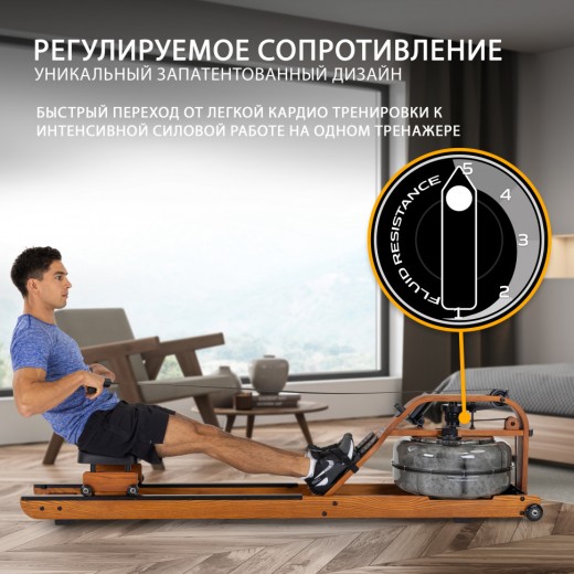 Гребной тренажер VIKING 3 V — купить в Туле в магазине тренажеров