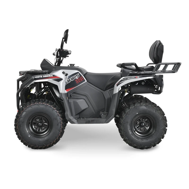 Бензиновый квадроцикл WHITE SIBERIA BARS 320CC PRO (серый)