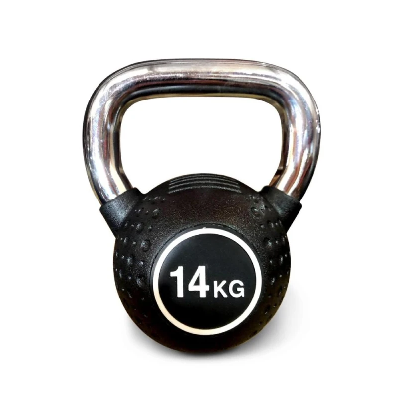 Гиря полиуретановая с хромированной ручкой Protrain KB2015-14
