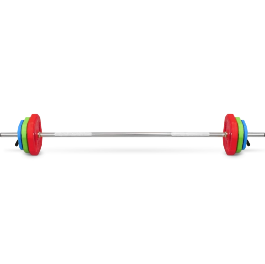 Штанга для аэробики BRONZE GYM БОДИПАМП (гриф, весовые диски 2x1,25кг, 2x2, 5кг, 2x5кг, пара замков)