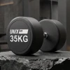 Гантель UNIX Fit PRO круглая обрезиненная 35 кг / шт.