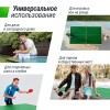 Теннисный стол UNIX Line для улицы компактный / Compact Outdoor 6 мм ACP, зеленый