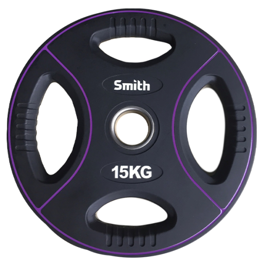 Диск полиуретановый 15кг. Smith Сила PUWP12
