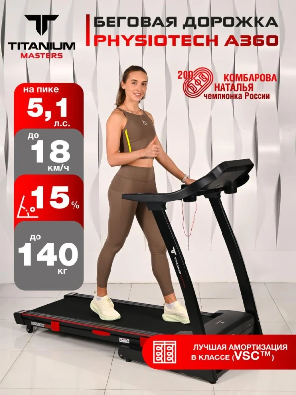 Беговая дорожка Titanium Masters Physiotech A360 купить в Туле