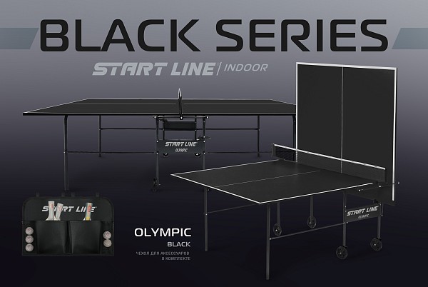 Стол теннисный Olympic с сеткой Black
