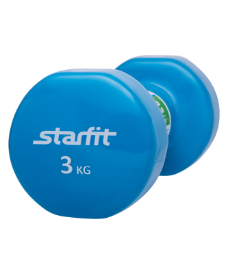 Гантель виниловая DB-101 3 кг, синий