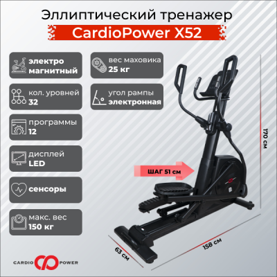 Эллиптический тренажер CardioPower X52 купить в Туле