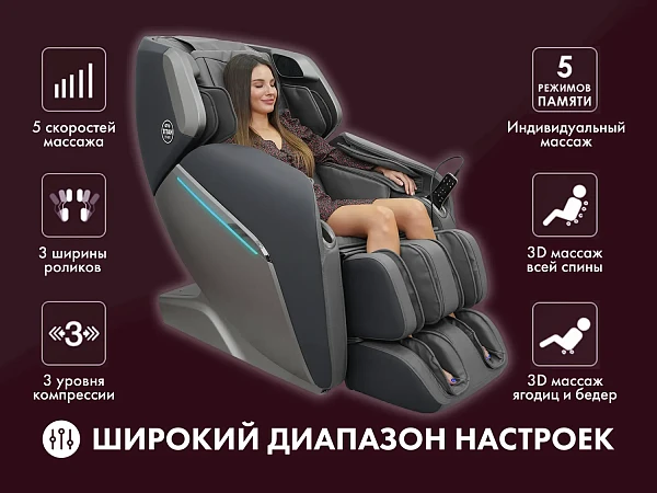 Массажное кресло OTO TITAN Grey