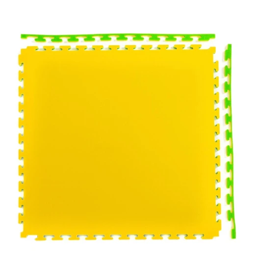 Будо-мат, 100 x 100 см, 20 мм, цвет жёлто-зелёный