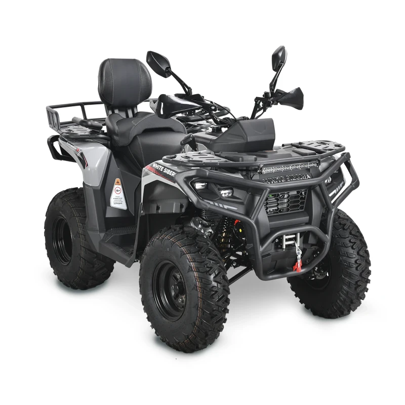 Бензиновый квадроцикл WHITE SIBERIA BARS 320CC PRO (серый)