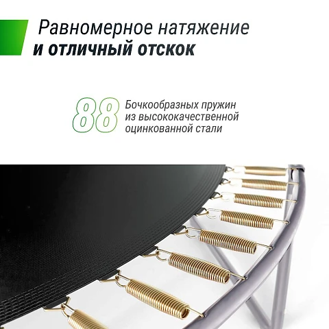 Батут UNIX Line Премиальный / Supreme Basic 14 ft (427 см) синий