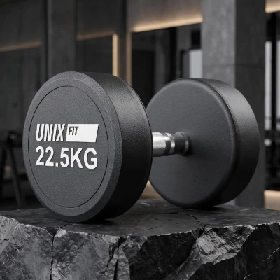 Гантель UNIX Fit PRO круглая обрезиненная 22,5 кг / шт.